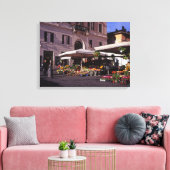 Blokkeerstallenmarkt Rome Canvas Afdruk (Insitu (Woonkamer))