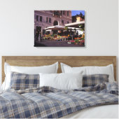 Blokkeerstallenmarkt Rome Canvas Afdruk (Insitu (Slaapkamer))