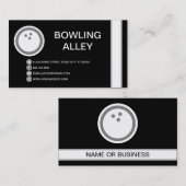 BLOKKEL VAN DE BOWLING ALLEY VISITEKAARTJE (Voorkant / Achterkant)