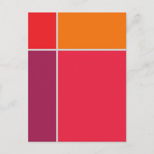 Blokken 2 Geometrisch Briefkaart (Voorkant)