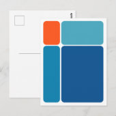Blokken Abstract ontwerp Briefkaart (Voorkant / Achterkant)
