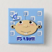 Blokken-Button Vierkante Button 5,1 Cm (Voorkant)