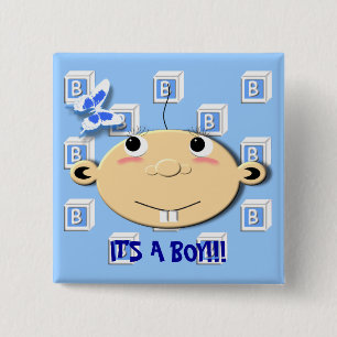 Blokken-Button Vierkante Button 5,1 Cm