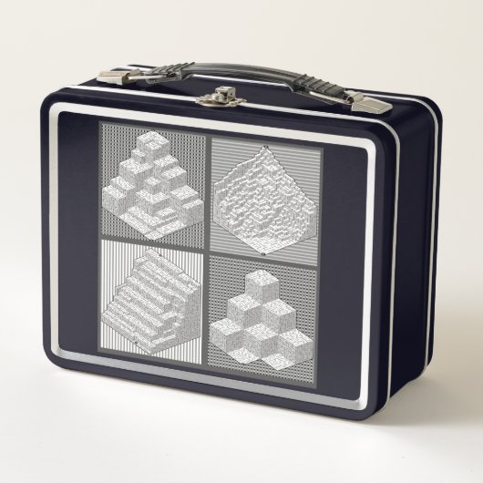 Blokken Doolhof Puzzle Boodschappentas (Voorkant)