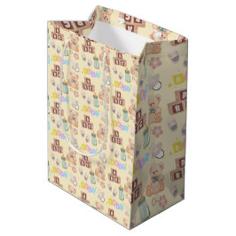 Blokken en Speelgoed Baby Shower Medium Cadeauzakje