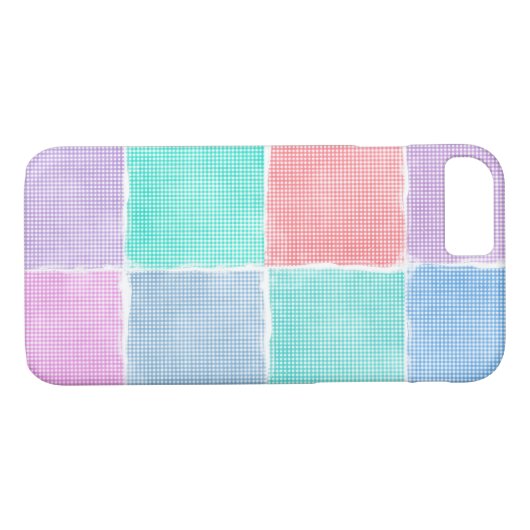 blokken gingham Case-Mate iPhone case (Achterkant (Horizontaal))