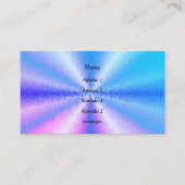 Blokken in blauw roze, 3D-regenboogkunst Visitekaartje (Voorkant)