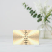 Blokken in goud, 3D-regenboog Visitekaartje (Staand voorkant)