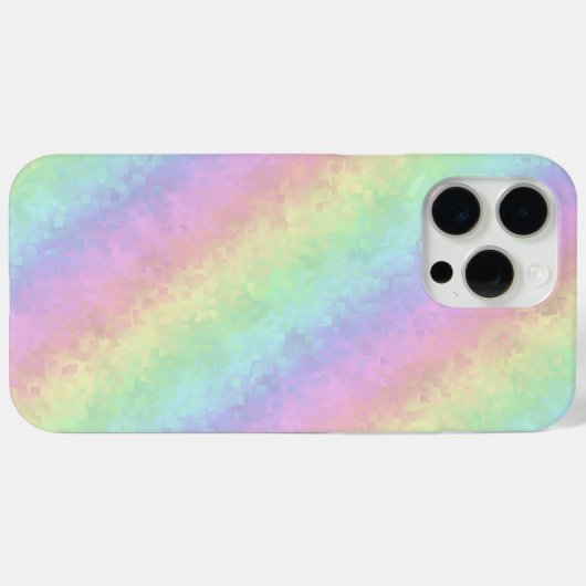 Blokken in pasteelkleuren 3D-regenboogkunst Case-Mate iPhone Case (Achterkant (horizontaal))