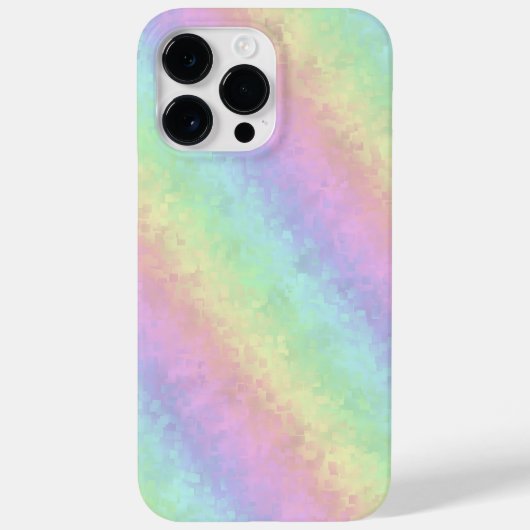 Blokken in pasteelkleuren 3D-regenboogkunst Case-Mate iPhone Case (Achterkant)
