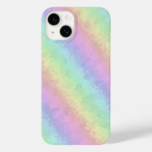 Blokken in pasteelkleuren 3D-regenboogkunst Case-Mate iPhone Case (Achterkant)