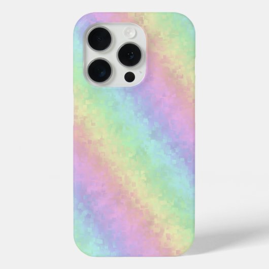 Blokken in pasteelkleuren 3D-regenboogkunst Case-Mate iPhone Case (Achterkant)