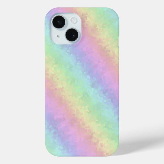 Blokken in pasteelkleuren 3D-regenboogkunst Case-Mate iPhone Case (Achterkant)