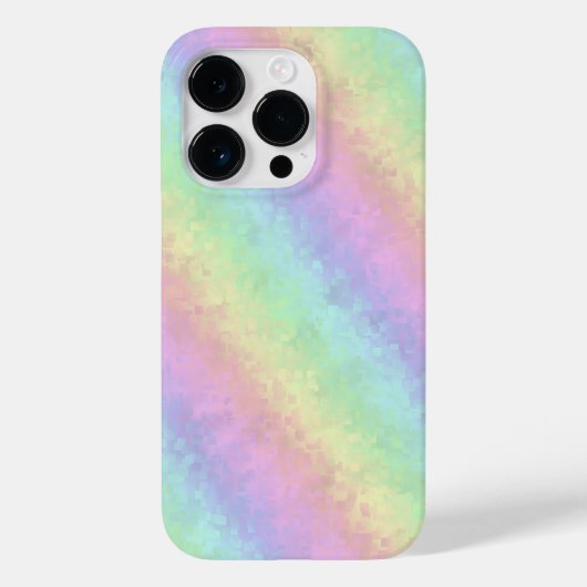 Blokken in pasteelkleuren 3D-regenboogkunst Case-Mate iPhone Case (Achterkant)