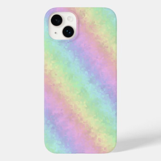 Blokken in pasteelkleuren 3D-regenboogkunst Case-Mate iPhone Case (Achterkant)