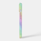 Blokken in pasteelkleuren 3D-regenboogkunst iPhone 15 Case (Linkerkant)