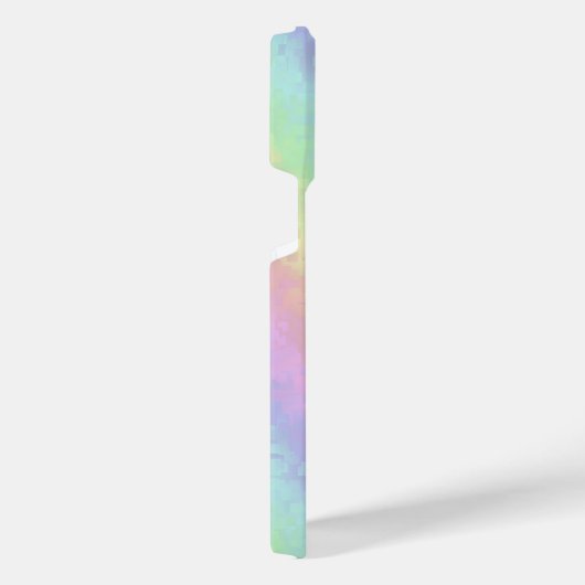 Blokken in pasteelkleuren 3D-regenboogkunst iPhone Hoesje (Rechterkant)