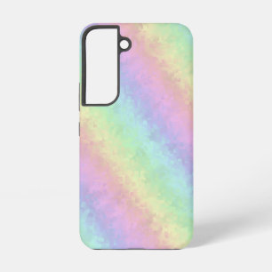 Blokken in pasteelkleuren 3D-regenboogkunst Samsung Galaxy Hoesje