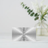 Blokken in zilver, 3D-regenboog Visitekaartje (Staand voorkant)