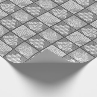 Blokken maken puzzelpasta's cadeaupapier