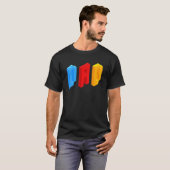 Blokken Master Dad Brick Builder Cool Builder Papa T-shirt (Voorkant volledig)