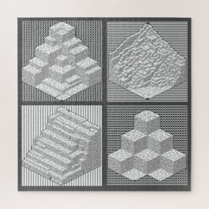 Blokken Maze Puzzle Legpuzzel