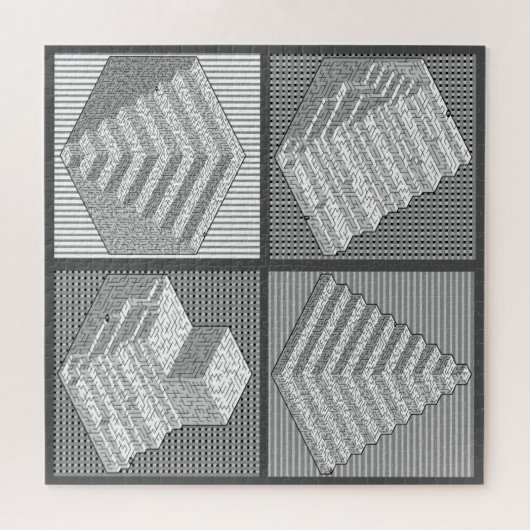 Blokken Maze Puzzle Legpuzzel (Horizontaal)