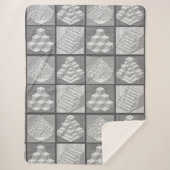 Blokken Maze Puzzle Sherpa Blanket Deken (Voorkant)
