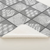 Blokken Maze Puzzle Sherpa Blanket Sherpa Deken (3/4)