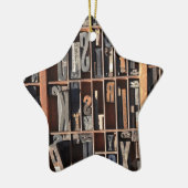  Blokken met briefpers Keramisch Ornament (Links)