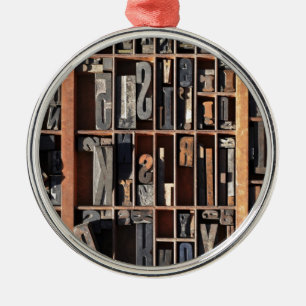 Blokken met briefpers Metalen Ornament