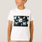 Blokken obsessie Funky T-shirt (Voorkant)