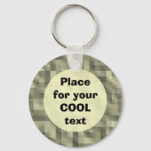 Blokken - ronde sjabloon sleutelhanger (Voorkant)