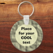 Blokken - ronde sjabloon sleutelhanger (Voorkant)