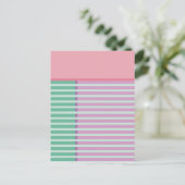 Blokken & Strepen 3 Abstract Design Briefkaart (Staand voorkant)