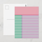 Blokken & Strepen 3 Abstract Design Briefkaart (Voorkant / Achterkant)