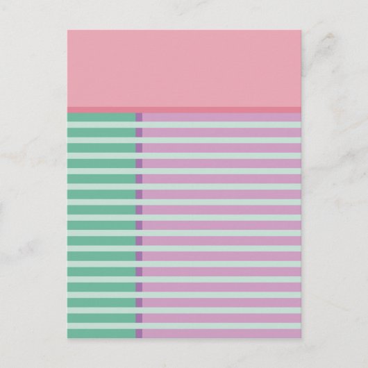 Blokken & Strepen 3 Abstract Design Briefkaart (Voorkant)