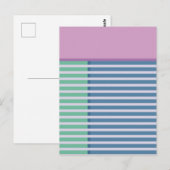 Blokken & Strepen 3 Abstract Design Briefkaart (Voorkant / Achterkant)