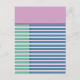 Blokken & Strepen 3 Abstract Design Briefkaart