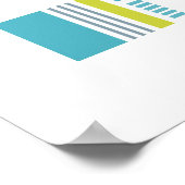 Blokken & Strepen 4 Poster (Hoek)