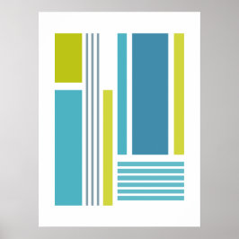 Blokken & Strepen 4 Poster