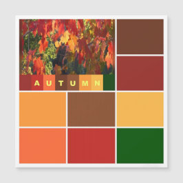 Blokken van Autumn-kleuren Magnetische kaart
