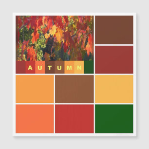 Blokken van Autumn-kleuren Magnetische kaart