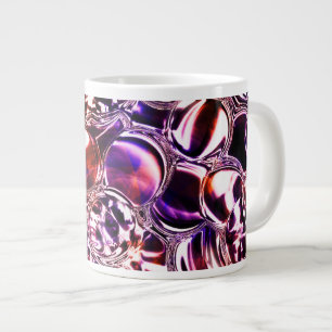 Blokken van gekleurd glas of edelstenen? grote koffiekop