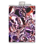 Blokken van gekleurd glas of edelstenen? heupfles (Achterkant)