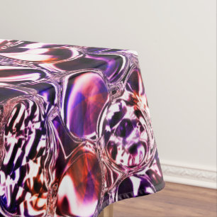 Blokken van gekleurd glas of edelstenen? tafelkleed