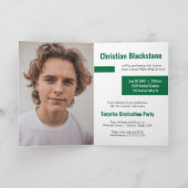 Blokken van Green Three-Photo Afstuderen (Binnen)