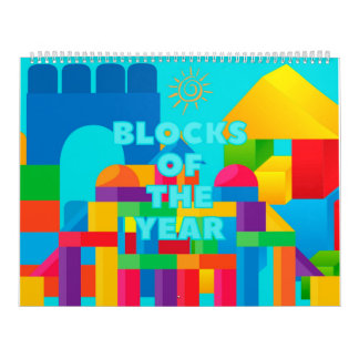 Blokken van het jaar kalender