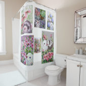 Blokken van het schoengordijn van fretten douchegordijn (In situ)