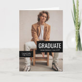 Blokken zwart drie-foto-Afstuderen (Voorkant)